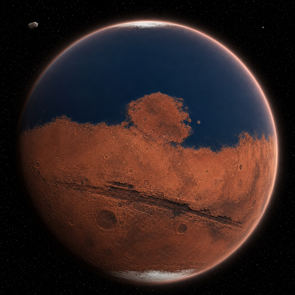 Mars from orbit